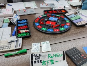 会社名は毎回変更、今回は事務所新築にちなんで”ReNEW”